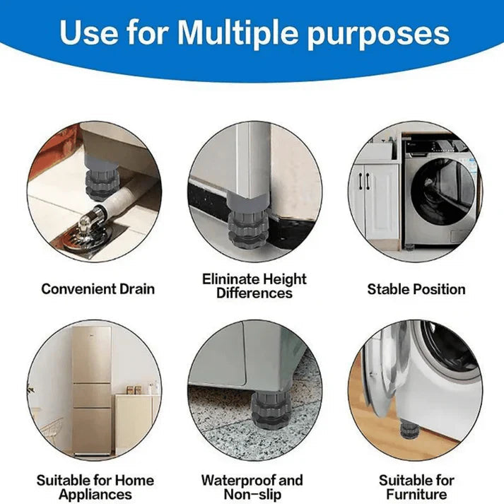 Anti-Vibration Washing Machine Foot Pads (Pack of 4)