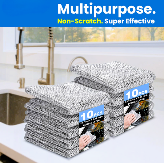 ( Buy 10 Get 10 Free )Multifunctional Non-scratch Wire Dishcloth (50% Discount + COD)