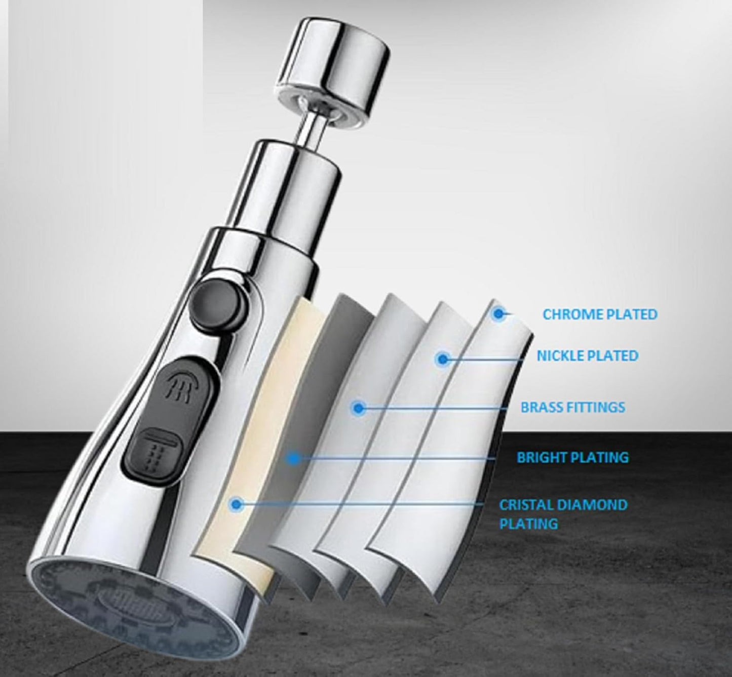 360° Rotating Kitchen Faucet – Powerful 3-Mode Water Spray