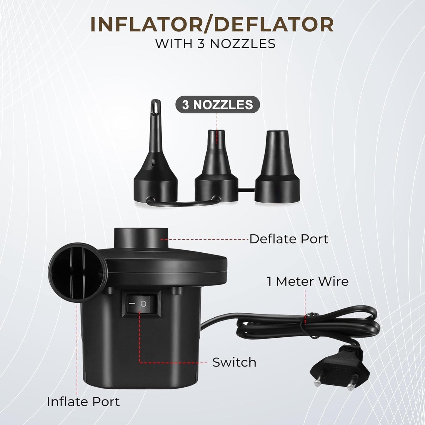 ✨2 in 1 Inflatable Air Sofa with Free Foot Stool✅