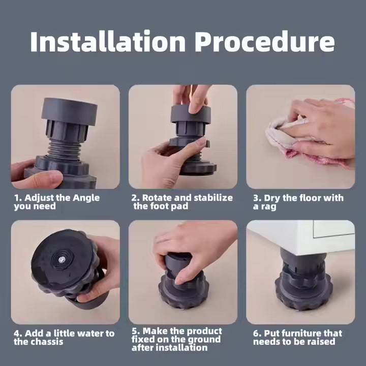 Anti-Vibration Washing Machine Foot Pads (Pack of 4)